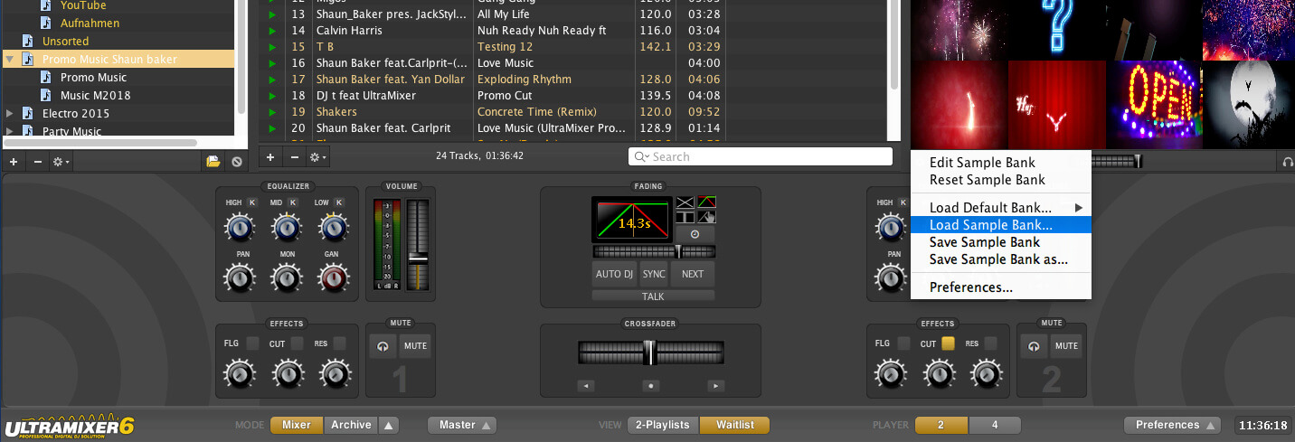 Load SampleBank