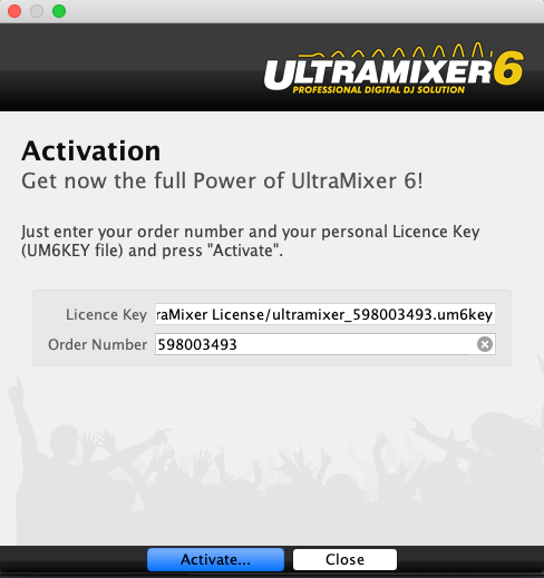 Ultramixer 6 Activation Key Ordernumber