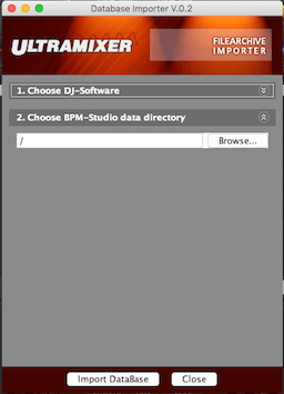 Ultramixer 6 Database Importer